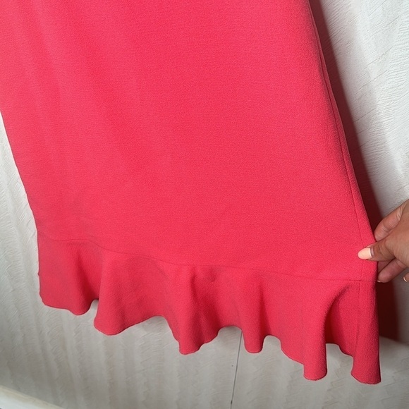 🆕 KARL LAGERFELD Paris Sleeveless Ruffle-Trim Dress size 2 - Picture 6 of 9